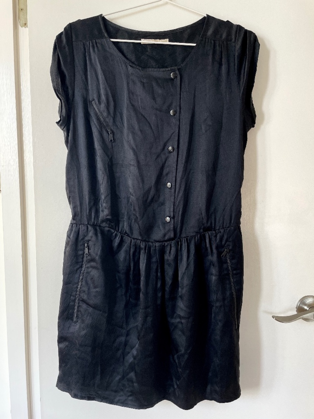 Sessun Black silk dress M